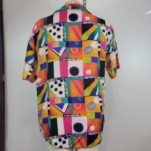 THE LIMITED Vintage Button Front Silk Retro Top size XS - Picture 4 of 8